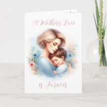 De liefde van een moeder in waterverf Moederdag