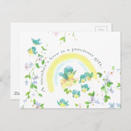 De liefde van een moeder is een kostbaar geschenk briefkaart (Voorkant / Achterkant)