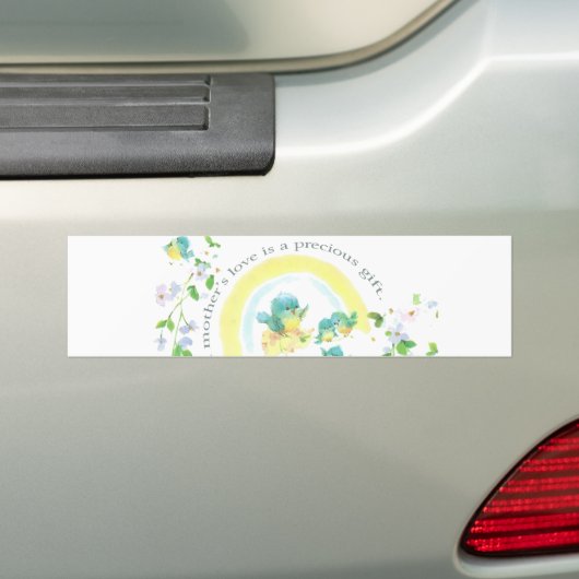 De liefde van een moeder is een kostbaar geschenk bumpersticker (Op auto)