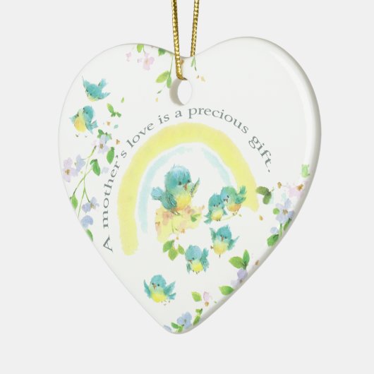 De liefde van een moeder is een kostbaar geschenk keramisch ornament (Links)
