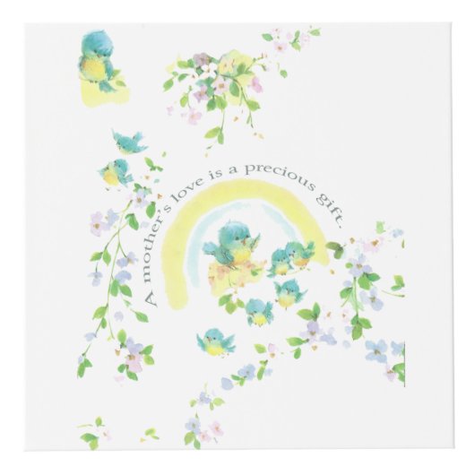 De liefde van een moeder is een kostbaar geschenk kubus (Rechts)