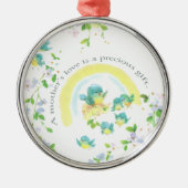 De liefde van een moeder is een kostbaar geschenk metalen ornament (Voorkant)