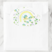 De liefde van een moeder is een kostbaar geschenk ovale sticker (Tas)