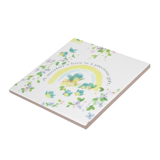 De liefde van een moeder is een kostbaar geschenk tegeltje (Zijkant)
