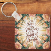 De Liefde Van Een Moeder Is Het Licht Van De Werel Sleutelhanger (Voorkant)