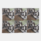 **"De liefde van een moeder: mama en Baby Lemur Kn Theedoek (Horizontaal)