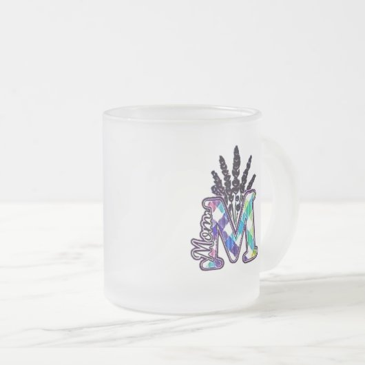 De liefde van een moeder matglas koffiemok (Voorkant rechts)