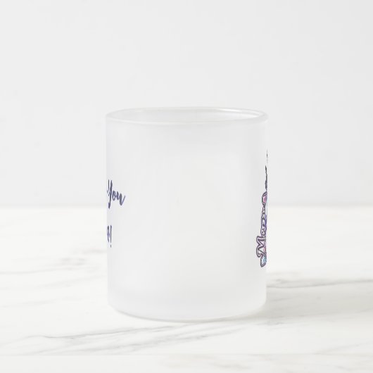 De liefde van een moeder matglas koffiemok (Center)