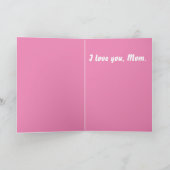 De liefde van een moeder overleeft de seizoenen kaart (Binnen)