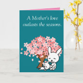 De liefde van een moeder overleeft de seizoenen kaart (Gele Bloem)