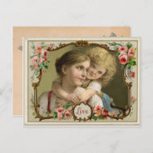 De liefde van een moeder  reproductie Briefkaart (Voorkant / Achterkant)