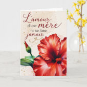 De liefde van een moeder vervaagt nooit kaart (Gele Bloem)