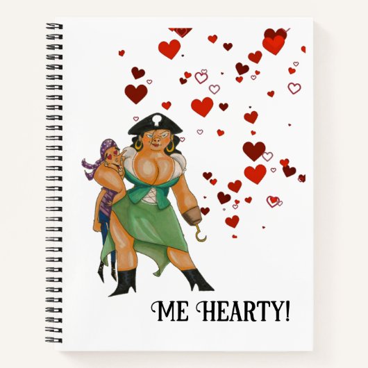 De liefde van een piraat notitieboek (Voorkant)