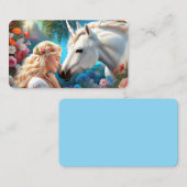 De liefde van een prinses voor haar eenhoorn Bladw Visitekaartje (Voorkant / Achterkant)