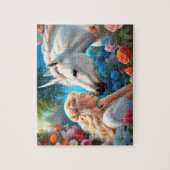 De liefde van een prinses voor haar eenhoorn legpuzzel (Verticaal)