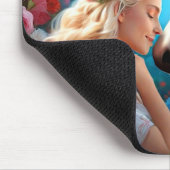 De liefde van een prinses voor haar eenhoorn muismat (Hoek)