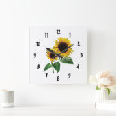 De Liefde van een van de Zonnebloem Mama Vierkante Klok (Huis)