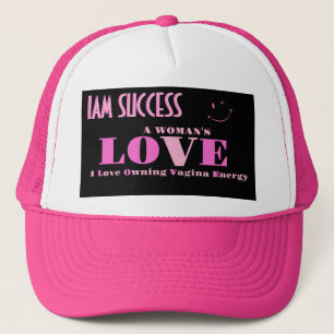 De liefde van een vrouw T-shirt Trucker Pet