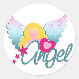 De Liefde van engelen Ronde Sticker