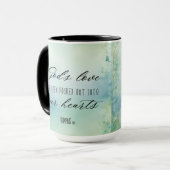 De liefde van God is in onze harten gegoten Mok (Voorkant links)