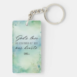 De liefde van God is in onze harten gegoten Sleutelhanger