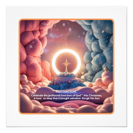 De liefde van God vieren Foto Afdruk (Voorkant)