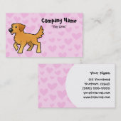 De Liefde van het golden retriever Visitekaartje (Voorkant / Achterkant)