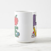 De Liefde van het Onderwijzen Vier en Eer Onderwij Koffiemok (Center)