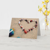 De Liefde van het strand Kaart (Gele Bloem)
