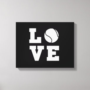 De Liefde van het tennis Canvas Afdruk