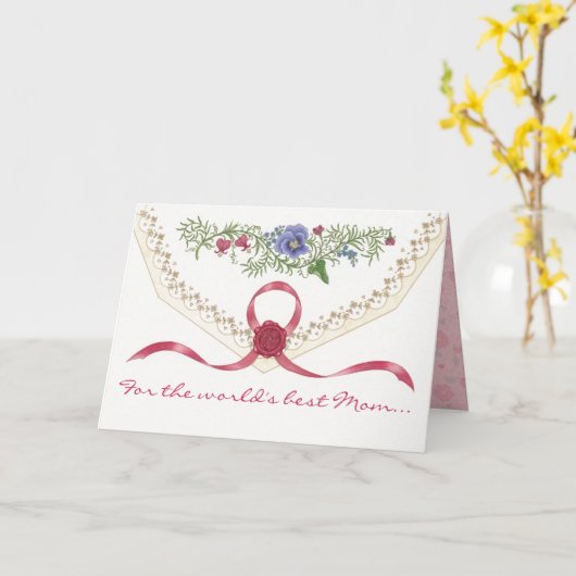 De "liefde van I u, de Kaart van het Moederdag van (Gele Bloem)