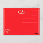 De "liefde van I u" de Leuke Harten van Valentijn. Briefkaart (Achterkant)