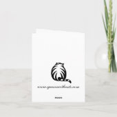 De "liefde van I u" kaardt Kaart (Achterkant)