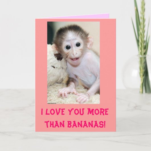 De "liefde van I u meer dan bananen!" De Kaart van (Voorkant)