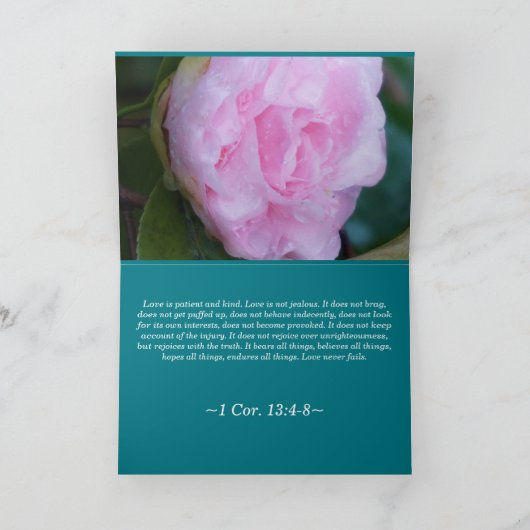 De "LIEFDE van I u" Wenskaart Kaart (Binnen)