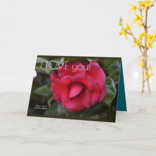 De "LIEFDE van I u" Wenskaart Kaart (Gele Bloem)