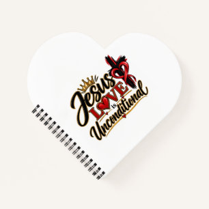 De liefde van Jezus is onvoorwaardelijk Notitieboek