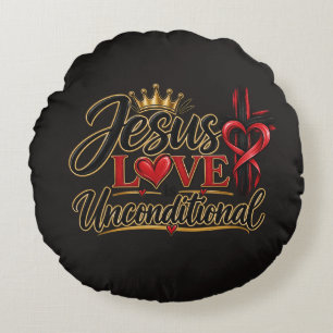 De liefde van Jezus is onvoorwaardelijk  Rond Kussen