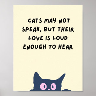 De liefde van katten poster