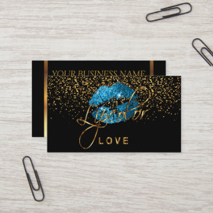 De Liefde van Lipcolor met Gouden Confettien & Visitekaartje