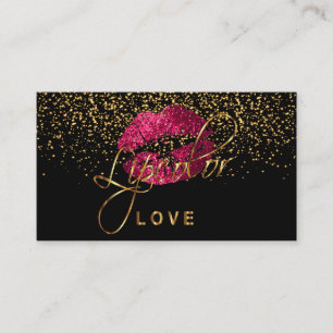 De Liefde van Lipcolor met Gouden Confettien & Visitekaartje