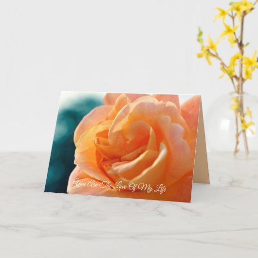 De liefde van mijn leven kaart (Gele Bloem)