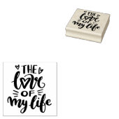 De liefde van mijn leven rubberstempel (Gestempeld)