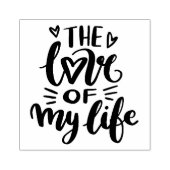 De liefde van mijn leven rubberstempel (Afrduk)