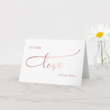 De liefde van mijn leven valentijn / jubileumliefd