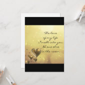 De liefde van mijn leven Wenskaart Kaart (Voorkant / Achterkant in situ)