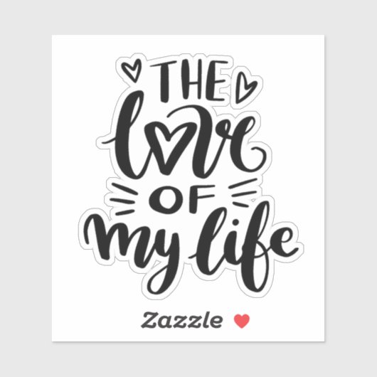 De liefde van mijn levenssticker sticker (Vel)