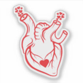 De liefde van mijn ware hart. sticker (Voorkant)