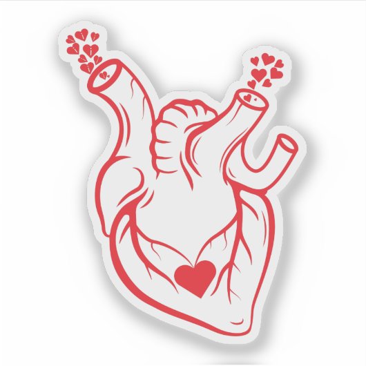 De liefde van mijn ware hart. sticker (Voorkant)