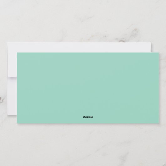 De liefde van Natuur Flat Holiday Kaart (Achterkant)